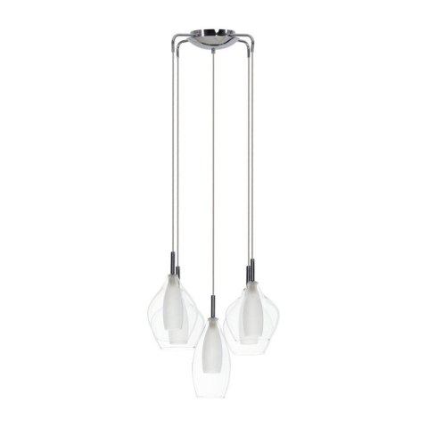 AZZARDO AZZARDO lampa wisząca AMBER MILANO 5 transparentna