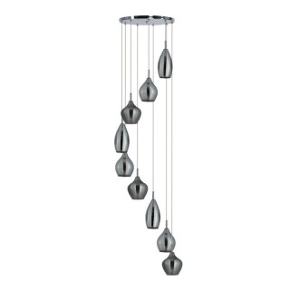 AZZARDO AZZARDO lampa wisząca AMBER MILANO 9 miedziana