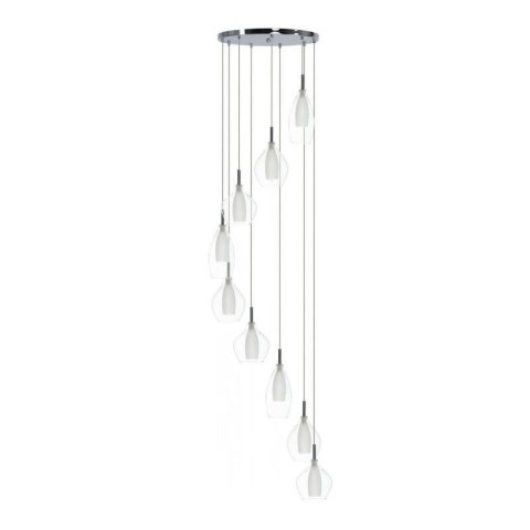 AZZARDO AZZARDO lampa wisząca AMBER MILANO 9 transparentna