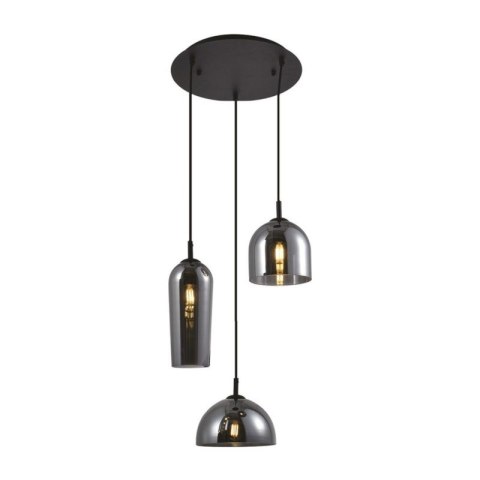 AZZARDO AZZARDO lampa wisząca BLANCA 3 chromowana