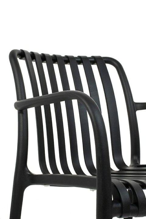 Modesto Design MODESTO zestaw 4 krzeseł STRIPS ARM czarny