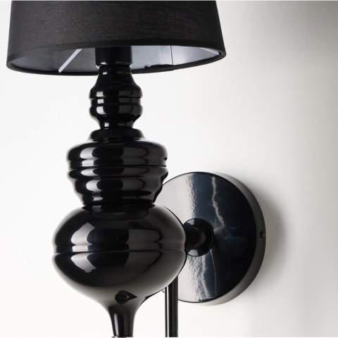 AZZARDO AZZARDO lampa ścienna BAROCO czarna