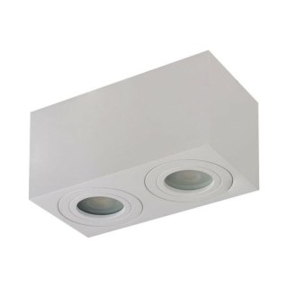 AZZARDO AZZARDO lampa sufitowa / plafon BRANT 2 SQUARE IP44 biała