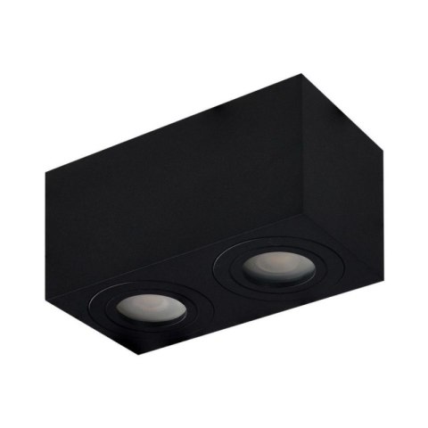 AZZARDO AZZARDO lampa sufitowa / plafon BRANT 2 SQUARE IP44 czarna