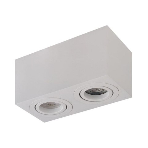AZZARDO AZZARDO lampa sufitowa / plafon BRANT 2 SQUARE biała