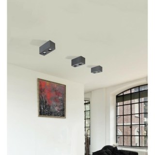 AZZARDO AZZARDO lampa sufitowa / plafon BRANT 2 SQUARE czarna