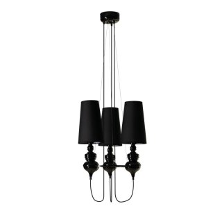 AZZARDO AZZARDO lampa wisząca BAROCO 3 czarna