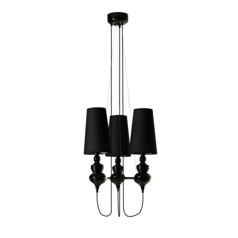 AZZARDO AZZARDO lampa wisząca BAROCO 3 czarna