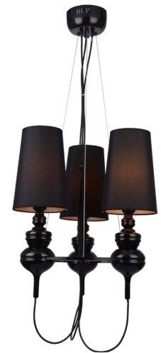 AZZARDO AZZARDO lampa wisząca BAROCO 3 czarna