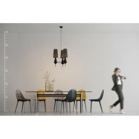 AZZARDO AZZARDO lampa wisząca BAROCO 3 czarna