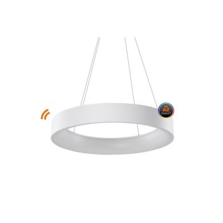 AZZARDO AZZARDO lampa wisząca SOLVENT R 80 CCT SMART z pilotem biała