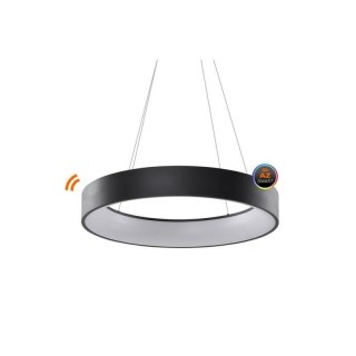 AZZARDO AZZARDO lampa wisząca SOLVENT R 80 CCT SMART z pilotem czarna
