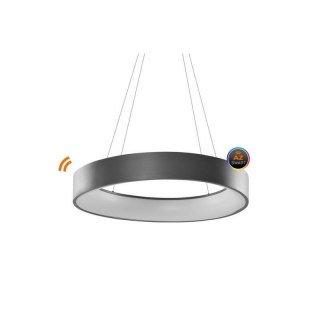 AZZARDO AZZARDO lampa wisząca SOLVENT R 80 CCT SMART z pilotem szara