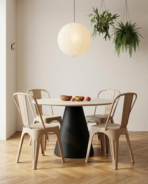 King Home Zestaw 2 Krzeseł TOWER PARIS PP UV beżowe