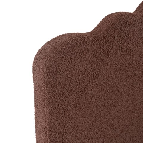 Łóżko 120x200 CRATER Brązowe Boucle
