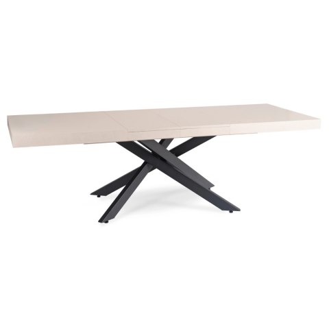 Stół HAMPTON Rozkładany 160-240 cm Kaszmir/Czarny