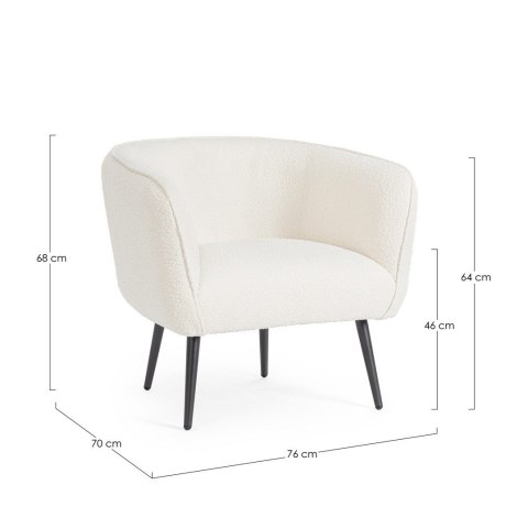 Bizzotto BIZZOTTO fotel AVRIL biały