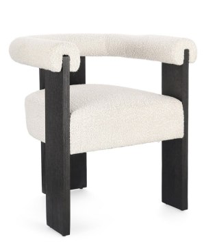 BIZZOTTO krzesło AGAPE czarny / biały