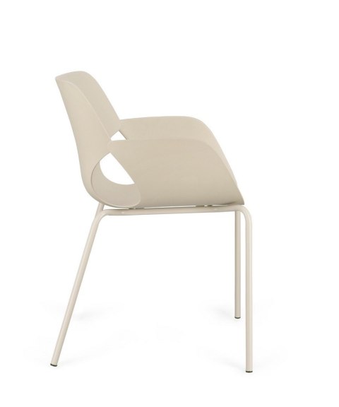 BIZZOTTO krzesło LENNOX ARM beżowe