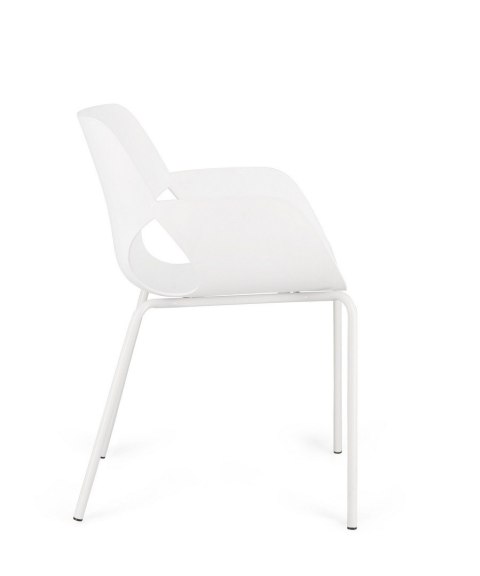 BIZZOTTO krzesło LENNOX ARM białe