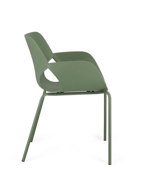 BIZZOTTO krzesło LENNOX ARM zielone
