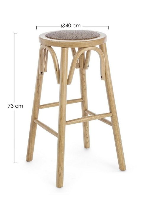 Bizzotto BIZZOTTO krzesło barowe CIRCLE beżowe