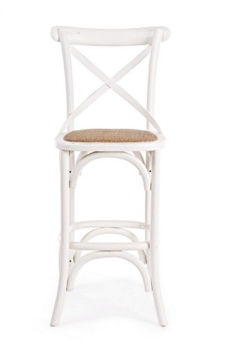 BIZZOTTO krzesło barowe CROSS białe