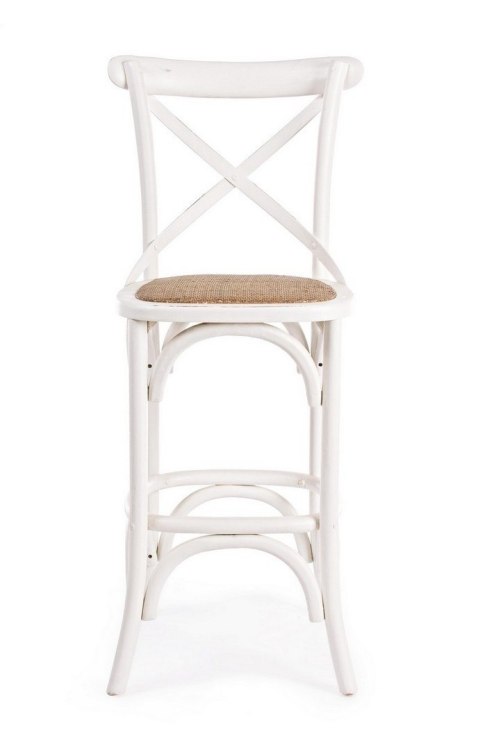 BIZZOTTO krzesło barowe CROSS białe