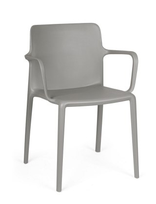 BIZZOTTO krzesło ogrodowe CHLORIS ARM szare