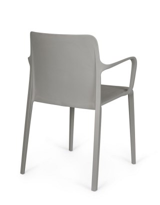 BIZZOTTO krzesło ogrodowe CHLORIS ARM szare