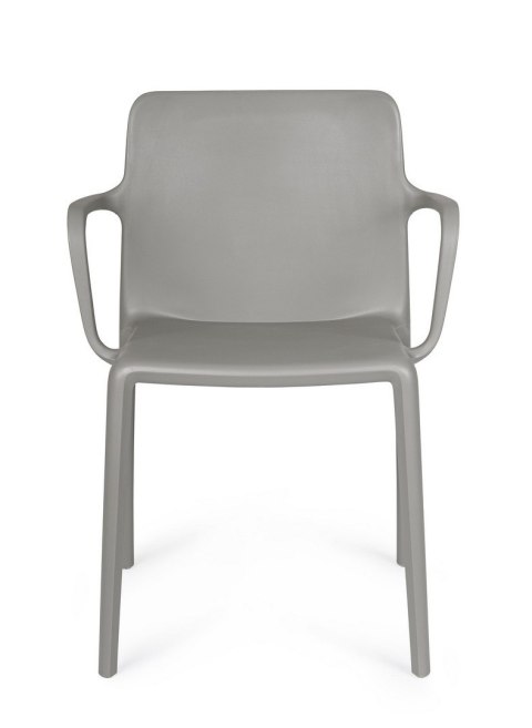 BIZZOTTO krzesło ogrodowe CHLORIS ARM szare