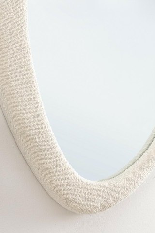 BIZZOTTO lustro ścienne BOUCLÉ 59x90 cm białe