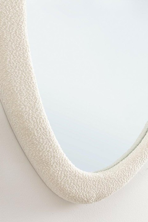 Bizzotto BIZZOTTO lustro ścienne BOUCLÉ 59x90 cm białe