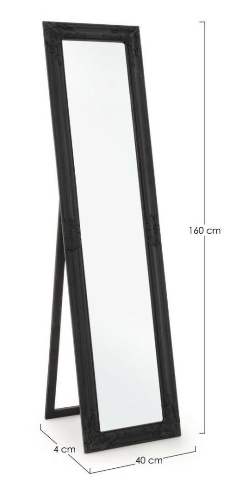 BIZZOTTO lustro stojące MIRO czarne
