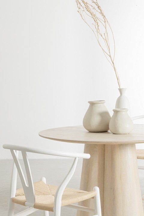 BIZZOTTO stół jadalniany NASSOR 120 beżowy