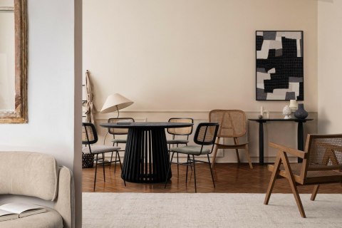 BIZZOTTO stół jadalniany ODION 130 czarny