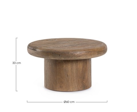 Bizzotto BIZZOTTO stolik kawowy LOPEZ 60 brązowy