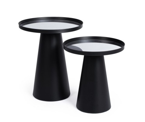 Bizzotto BIZZOTTO zestaw stolików kawowych REFLEX czarny