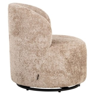 RICHMOND fotel dziecięcy JACKIE ciemny beż - funkcja obrotowa