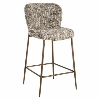 RICHMOND krzesło barowe ODARBY brązowe