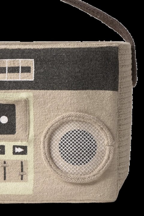 Bawełniany kosz do przechowywania i zabawy Boombox Radio Lorena Canals