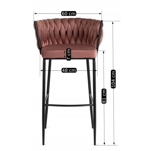 Komoda Dwudrzwiowa z Szufladami BLAGO MIDI B 119,5 cm Ciemny Dąb/Czarny Loft
