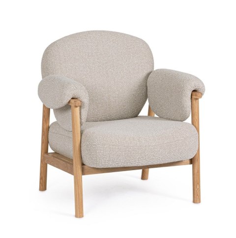 BIZZOTTO fotel CALISTA beżowy