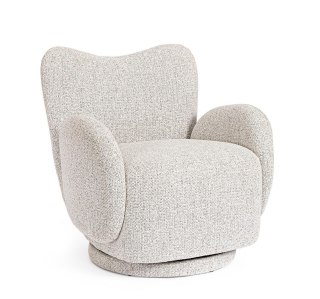 BIZZOTTO fotel obrotowy HARPER szary