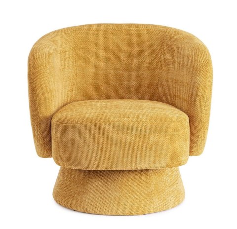 BIZZOTTO fotel obrotowy JULIENNE żółty