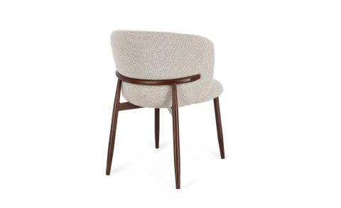 BIZZOTTO krzesło AMALIA brązowe / beżowe