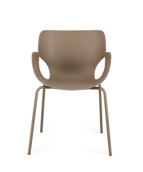 BIZZOTTO krzesło LENNOX ARM brązowe