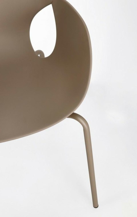 BIZZOTTO krzesło LENNOX ARM brązowe