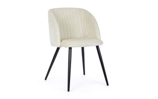 BIZZOTTO krzesło QUEEN VELVET białe