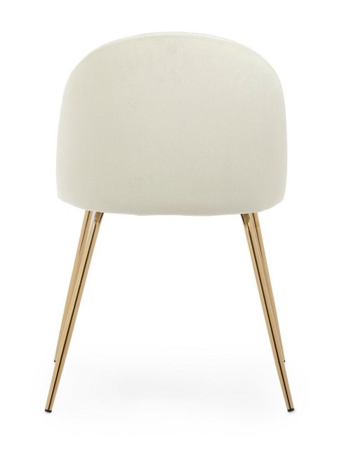 BIZZOTTO krzesło TANYA VELVET białe